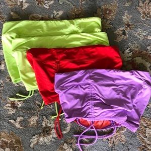 Athleta Scrunch shorts/active bottom L, XL Neon